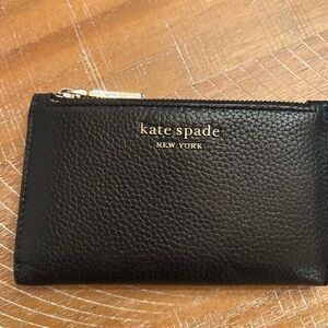 Kate Spade Black Pebbled Leather Pouch